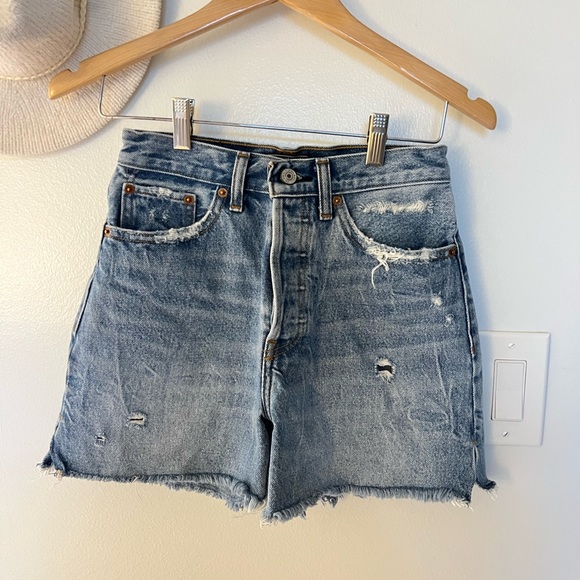 abercrombie 4in high rise mom shorts - Picture 1 of 3